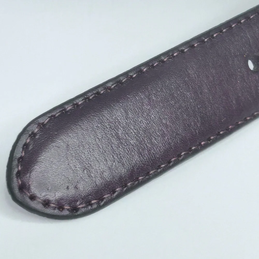DOCKERS Men’s Braided Genuine Leather Belt Dark Brown Silver‎ Buckle Size 40/100